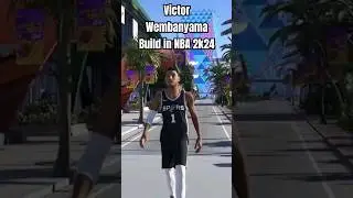 Victor Wembanyama 7'3" Center Build in NBA 2k24 #nba #nba2k24 #victorwembanyama #bestbuild