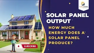 How Much Energy Does a Solar Panel Produce? #solarsme
