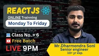Learn ReactJS from Scratch | 🔴 Live Basics Class (Class 6) #reactjs