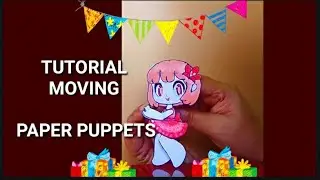 🌸(26)Drawing + Easy Making Paper Puppets🌸How to draw moving paper dolls🌸Making jointed paper puppets