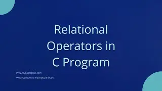 Relational Operator in C Program #c #clanguage #cprogramming