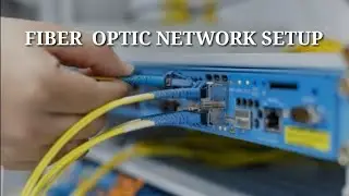 Fiber Optic Network switch  Setup  ll 2 line fiber setup