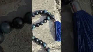 Мои чётки из камня Сколиный Глаз