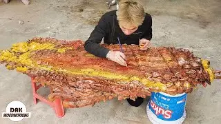 Woodworking Projects From Discarded Wood | Amazing Epoxy Resin Art