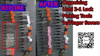 (610) Organizing Lishi Tools with Color Coded Finger Savers