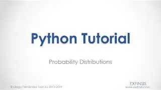 Python Tutorial. Probability Distributions