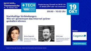 BASECAMP Themenwoche: Nachhaltige Verbindungen: Wie wir das Internet grüner gestalten können