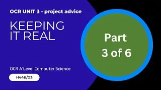 3. OCR A Level - Unit 3 - Keeping it real