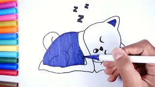 Drawing so cute dog