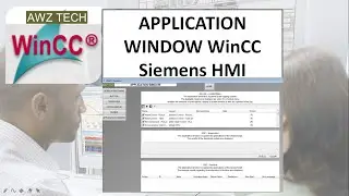 APPLICATION WINDOW WinCC Siemens HMI