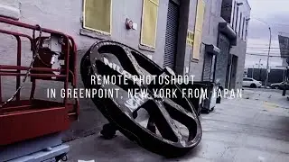 Remote photoshoot in Greenpoint, New York from Japan