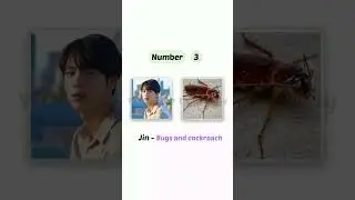 Animals/Insects that BTS member are most afraid!! #bts #btsarmy #btsshorts