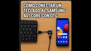 como conectar teclado a telefono samsung a01 core (otg)
