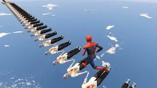 باركور سبايدرمان جسر زومبي قراند 5 GTA V Zombie bridge Spiderman parkour