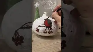 Новогодний декор. Новогодняя тыква (DIY Christmas decor) #shorts