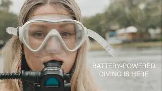 Four friends diving in the Florida Springs using Nomad