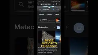 BUSCA ESTO EN GOOGLE Y TE SORPRENDERÁ METIORITO  #metiorito #google #shorts #curiosidades #memes