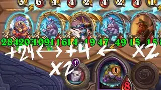 End of Turn Give All Minions +30 / +30 (New Hearthstone Barrlegrounds)