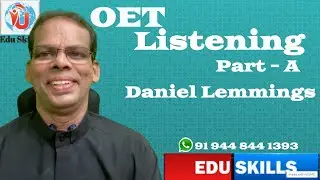 Edu Skills OET: Listening Part - A: Daniel Lemmings: Sample - 4: Extract - 1: Tips & Tricks