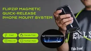 FlipZip Magnetic Quick-Release Phone Mount: Hands-Free in 1 Second | Fast, Secure & Sleek