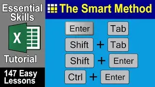 2-5: Speed Data Entry: Enter, Tab, Shift+Tab, Shift+Enter & Ctrl+Enter