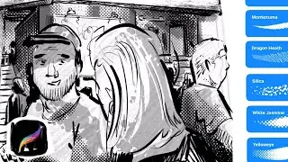 Procreate 5.4: Comic Brushes for Inking and Halftone