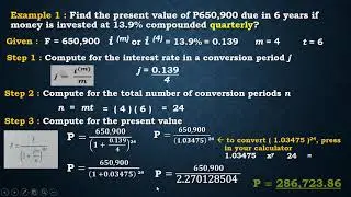 G11  GENERAL MATHEMATICS QUARTER 2   PRESENT VALUE P at COMPOUND INTEREST MORE THAN ONCE A YEAR