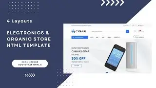 Create Mega eCommerce Shop using HTML Bootstrap 5 HTML Template | 4 Pre-Made 100% Responsive Layouts