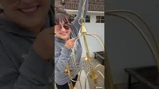 $9 light fixture change 💡