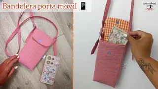 Bandolera porta móvil 📱| Super fácil 🧵 #coser #diy #handmade