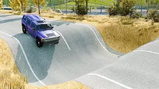 Mobil vs Potholes #16 - BeamNG Drive