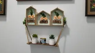 Love, Laugh, Live Sign DIY with shelf💐. Beautiful Farmhouse Decor 🤩💗