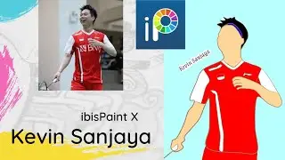 kartun simpel Kevin Sanjaya || ibisPaint X