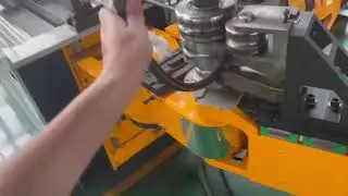 CNC tube bending machine with rollong function. Offer whole solutions. 