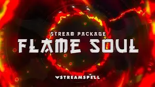 Anime Twitch Overlays │Demon Slayer Theme │ Flame Soul Stream Package by StreamSpell