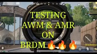 Testing New AMR vs AWM on BRDM in PUBG / BGMI  | BRDM Capabilities 🔥🔥🔥