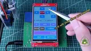 DIY CNC Plotter with ESP32 and TFT 3.5 inches using my own code