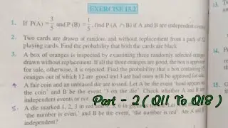 Ncert Math Class 12//Chapter 13,Ex.13.2// Independent Events//