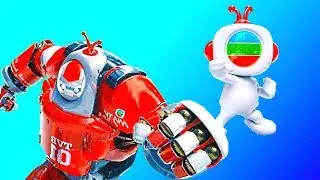 The adventures of the robot kid myTV under the protection of the iron machines of TVB