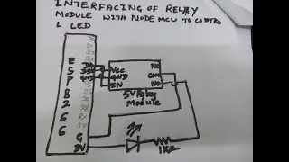 Interfacing of Relay Module  with Nodemcu ESP8266 to blink LED