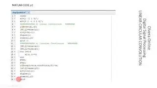 DETERMINE LINEAR-CIRCULAR CONVOLUTION USING MATLAB