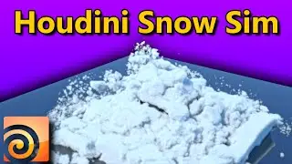 Easiest Houdini Snow Simulation Workflow! + 5 Bonus Tips! ❄️🌨 ️#Houdini #Snow #Simulation #Tutorial