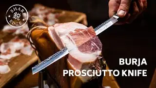 Cutting a perfectly aged leg of prosciutto with our Burja knife I BURJA - PROSCIUTTO KNIFE 300MM
