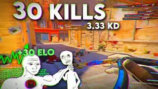 Carrying with Low Sens in Faceit (CS2 LVL 10 gameplay)