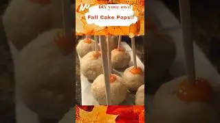 Fall Cake Pops! #shorts #fallbaking #cakepops
