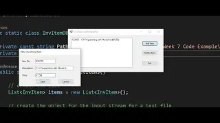 Part 7 Working with File IO in C#