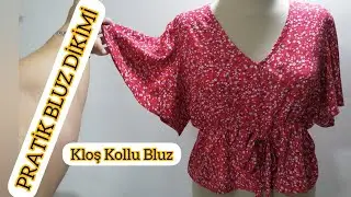 PRATİK BLUZ DİKİMİ (Viskon Kumaştan)