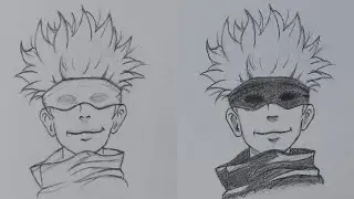 How to Draw Gojo Satoru - [Jujutsu Kaisen] | Easy Anime Drawing