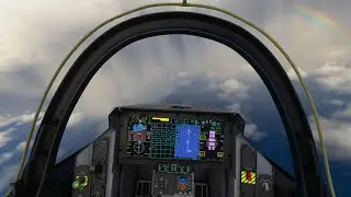 Flying through a storm in Microsoft Flight Simulator