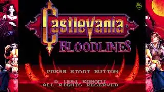 Castlevania Bloodlines John Morris - Sega Genesis Full Playthrough (No Hits, No Deaths) [4k 60fps]